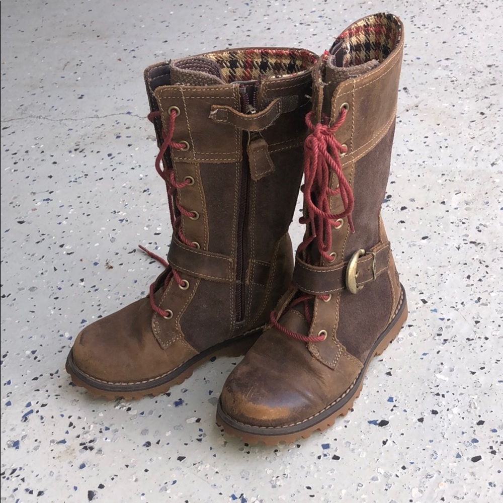 Timberlands girls brown boots size 10